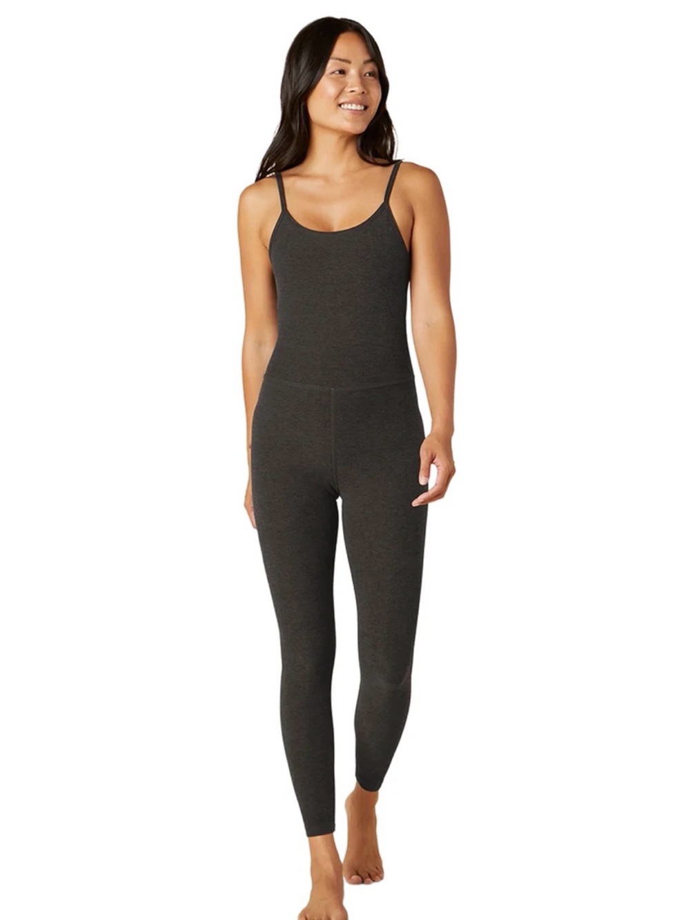 NEW Beyond Yoga Spacedye Jumpsuit in Heather Black